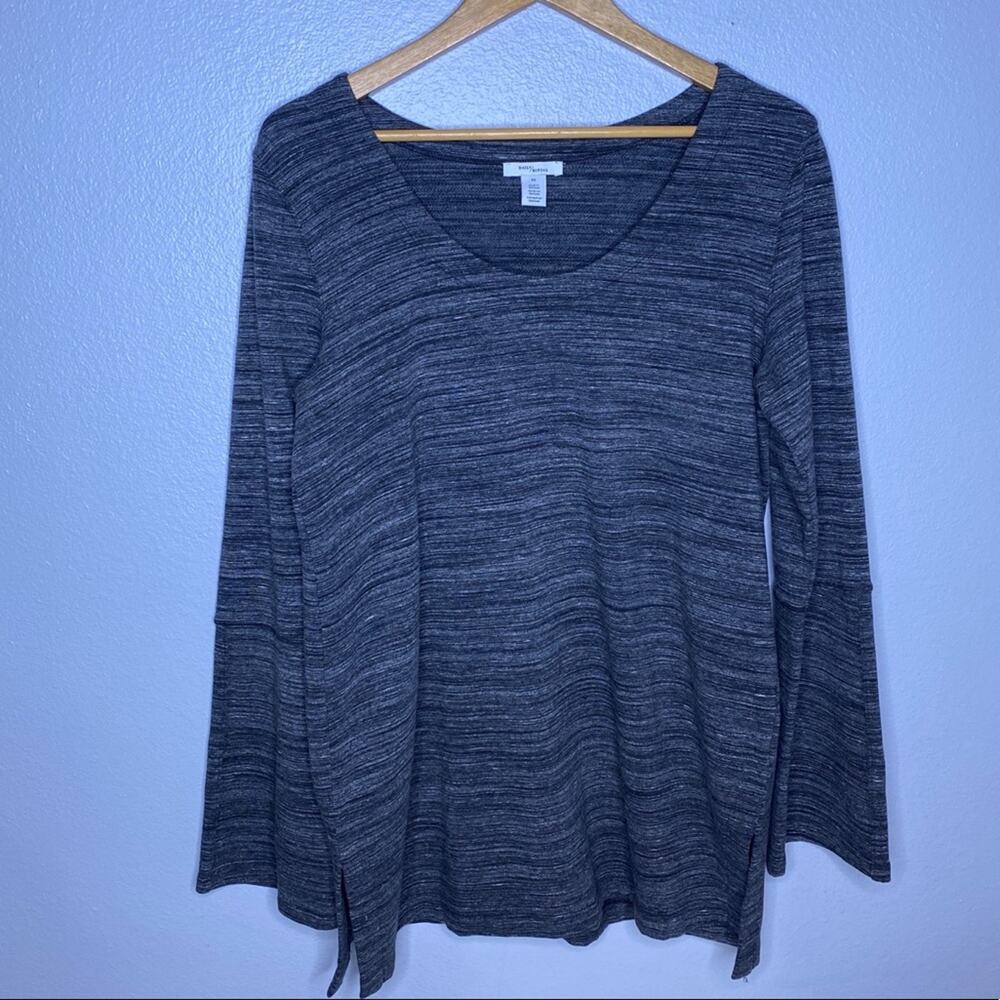 Daily Ritual Gray Long Sleeve Tunic Large